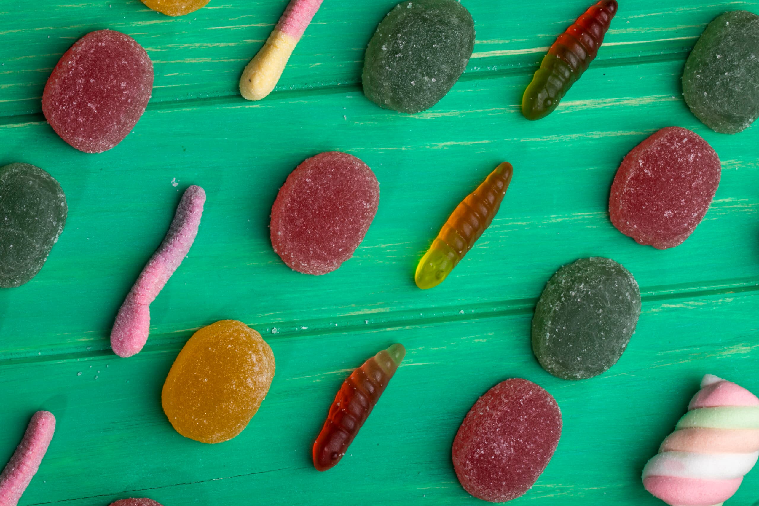 Premium cannabis edibles background